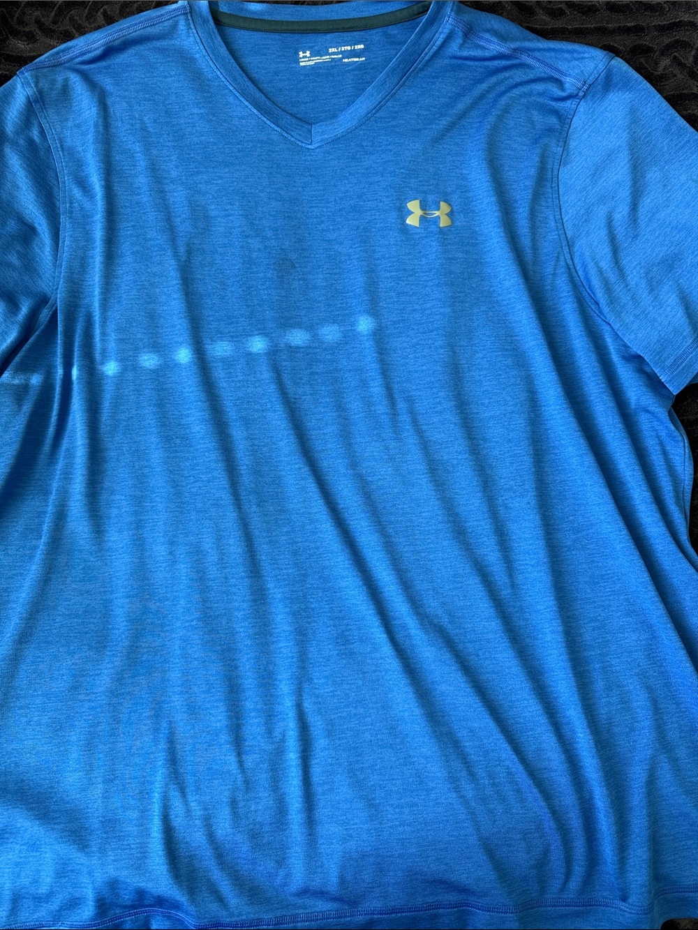 Under Armour Men's Bright Blue V-Neck Performance Tee